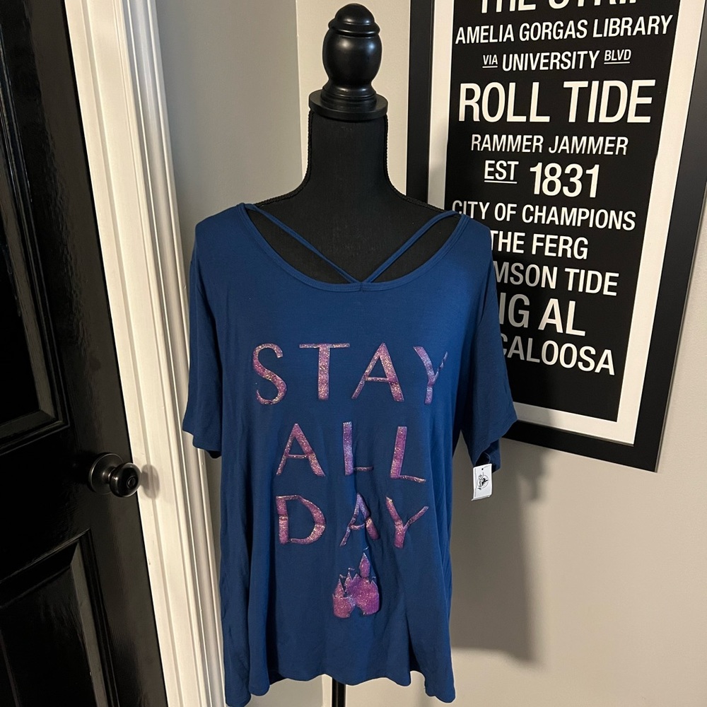 Disney Stay All Day top NWT